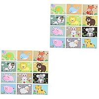 24 Sheets DIY Stickers Toddler Toys Crafts for Home Decor Journal Stickers Kids Stickers Cartoon Animal Learning Toys Autumn Animal Painting Stickers 3D Eva Material Inflatable