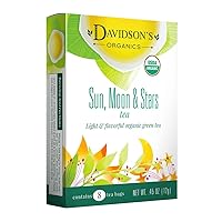 Davidson's Organics, Sun, Moon & Stars, 8-count Tea Bags, Pack of 12