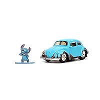 Jada Toys Disney Lilo and Stitch 1:32 Volkswagen Beetle Die-cast Car w/ 1.65