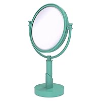 Allied Brass TR-4/2X-SFG Tribecca Collection 8 Inch Vanity Top Make-Up Mirror 2X Magnification, Sea Foam Green