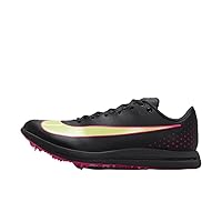 Nike Triple Jump Elite 2 Track & Field Jumping Spikes (AO0808-002, Black/Light Lemon Twist/Fierce Pink) Size 8