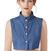 False Collar Detachable Half Shirt Blouse Fake Collar Elegant Design for Women Girls