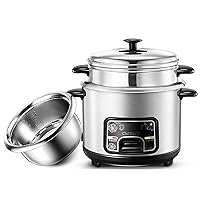 Rice Cookers, Inner Pot Rice Cooker Old-Fashioned Household Rice Cooker with Steamer for Cookiand Cookingy Uncoated/3L
