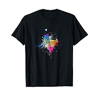 Colorful, Abstract Butterfly Artwork Design T-Shirt