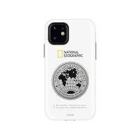 National Geographic NG17181i61R iPhone 11 Case, Global Seal Metal-Deco Case, White, 6.1-Inch, iPhone Back Cover, Japanese Authorized Dealer