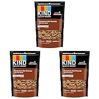 KIND Healthy Grains Clusters, Cinnamon Oat Granola With Flax Seeds, Healthy Snacks, Gluten Free, 1 Count (Pack of 3)