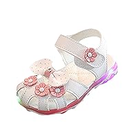 Toddlers Beach Shoes Bowknot Shoes Sandals Kids Flowers Crystal Princess Dancing Shoes Kids Sandals Size 8