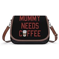 Mom Need Coffee Messenger Bag Casual Crossbody Shoulder Bags Lightweight Waterproof Fashion Purse for Women