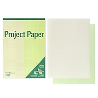 Okina PH4055 Project Paper, Soft Color, A4, 0.2 inch (5 mm) Grid, 50 Sheets