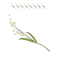 Global Sugar Art Lily of the Valley Sugar Cake Flowers Spray White, 8 Count by Chef Alan Tetreault