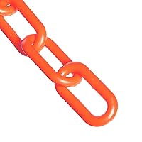 Mr. Chain Plastic Barrier Chain, Traffic Orange, 3/4-Inch Link, 25-Foot (00013-50)