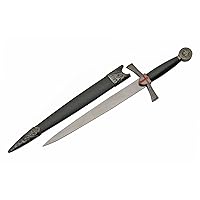 SZCO Supplies Knights Templar Dagger Medieval Knife, Black
