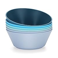 50 Oz Large Cereal Bowls, Unbreakable Wheat Fiber Salad Bowls, Sturdy and Stackable Kitchen Bowls for Serving, Oatmeal, Snacks, BPA Free Microwave & Dishwasher Safe Lightweight Bowls Set