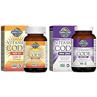 Garden of Life Vitamin D & Zinc Supplements 30mg High Potency Raw Zinc and Vitamin C Multimineral Supplement