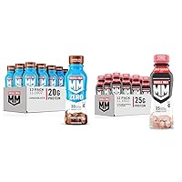 Zero Protein Shake & Genuine Shake, Strawberry, 11.16 Fl Oz Bottles (Pack of 12)