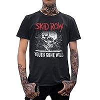 American Classics Skid Row Heavy Metal Band Graffiti Gone Wild Black Adult T-Shirt Tee