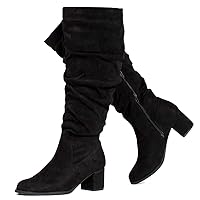 RF ROOM OF FASHION Women's WIDE CALF Slouchy Knee High Boots
