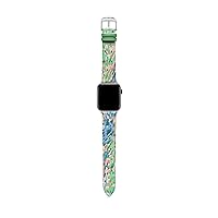 Ted Baker Multicolor Leather Strap for Apple Watch® (Model: BKS38S201B0)