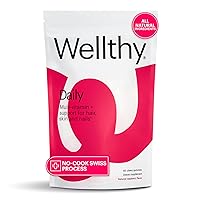 Wellthy Daily Multivitamin Gummy, Vegan Chewable Vitamins for Women & Men with Zinc, Biotin, Selenium, and Niacin for Skin, Nail, and Hair Support (Raspberry Flavor, 30 Day)
