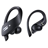 Wireless Earbuds Bluetooth Headphones 80Hrs Playtime IPX7 Waterproof Sports Ear buds Build-in Mic Over Ear Earphones with Earhook Bluetooth 5.3 Headsets Digital Display for Workout Phone Laptop Black