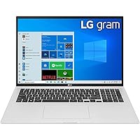 LG 17'' 17ZB90Q-V.APS5U1 Silver 16:10 WQXGA gram Laptop with Windows 11 Pro, 16GB LPDDR5, & 512GB Dual SSD Slots