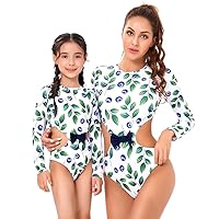 Mommy and Me Matching Family Swimsuit Ruffle Women Swimwear Kids Toddler Bikini Bathing Suits Summer Beachwear Sets