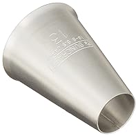 Suncraft PP-558 Pastry Bag, Tip, Round, 0.5 inches (13 mm), Made in Japan, Stainless Steel, Dishwasher Safe, Cake, Cookies, Decoration, Confectionery, Passiere, Silver