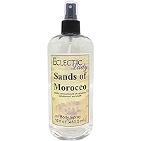 Sands Of Morocco Body Spray, 16 ounces, Body Mist for Women with Clean, Light & Gentle Fragrance, Long Lasting Perfume with Comforting Scent for Men & Women, Cologne with Soft, Subtle Aroma For Daily