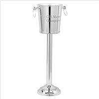 Ice Bucket Cooler & Chiller For Beer, Wine, And Beverages Bottles | Personalized Engraving & Customization Nickel Plated Finish With Handles | Lightweight Champagne Tub For Parties Home Bar Accessory