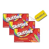 Skittles Ice Pops 3 Pack Bundle Deal 10 Count in Each Pack Popsicles Ice Pop Summer Fun Freezer Pops