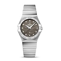 Omega Constellation Quartz Movement Grey Dial Ladies Watch 123.10.27.60.56.001