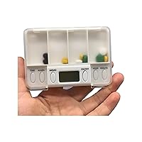 Pill Organizer with LCD Digital Pill Box Timer with Electric Alarm Medicine Pill Case Medicine Storage Box Pill Drug Container Gift
