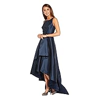 Adrianna Papell Women's Mikado High Low Gown