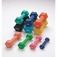 Sammons Preston Individual Neoprene Dumbbells, 6 LB, High-Quality, Easy-to-Grip, & Durable Hand Weights, Strength Training, Free Weights Help Enhance Exercises to Challenge Users & Maximize Results