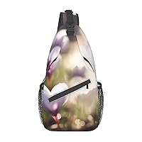Spring is in The Air Sling Bag Lightweight Crossbody Bag Shoulder Bag Chest Bag Travel Backpack for Women Men