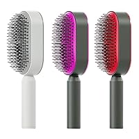 Self Cleaning Hair Brush One-key Cleaning Hair Loss 3D Air Cushion Massager Brush Airbag Massage Comb Brush Massage Scalp Shaping Anti-Static Comb Hair Styling Tools for Women
