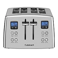 Cuisinart CPT-435P1 4-Slice Countdown Motorized Toaster, Stainless Steel