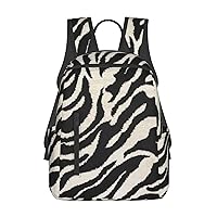 BREAUX Zebra Animal Print Large-Capacity Backpack, Simple And Lightweight Casual Backpack, Travel Backpacks