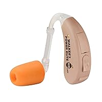 WALKER'S Game Ear HD Power Elite Lightweight Water-Repellent 50dB Hearing Protection Enhancement Range Shooting Hunting In-the-Ear Beige Hearing Amplifier