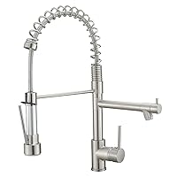 AIMADI Kitchen Faucet with Pull Down Sprayer - Commercial Stainless Steel Pull Down Sprayer Kitchen Faucet Single Hole Single Handle RV Laundry Outdoor Kitchen Sink Faucets
