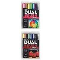 Tombow 56237 Dual Brush Pen Art Markers, Very Berry, 6-Pack