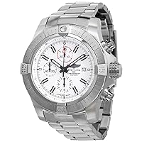 Breitling Super Avenger Chronograph Automatic White Dial Men's Watch A133751A1A1A1