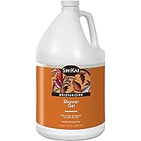 ShiKai Daily Moisturizing Shower Gel (Sandalwood, 1 Gallon) | with Hydrating Aloe Vera & Oatmeal | Scented Body Wash for Dry Skin Relief