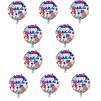 American Independence Day Balloons Party Decorations, 10 Pcs Happy 4th of July Patriotic Balloons for Memorial Day Veterans Day Decorations