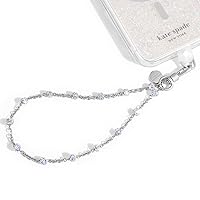Kate Spade New York Phone Charm - Detachable Cell Phone Lanyard - Dazzle Chain Silver