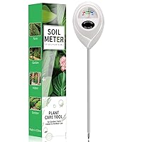 Soil Moisture Meter, Moisture Meter for House Plants Water Monitor, Single Probe Soil Hygrometer Sensor for Gardening, Farming, Indoor & Outdoor Plants Care Garden Tools - Rice White