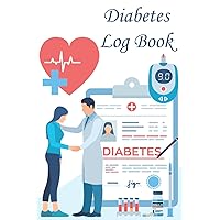 Diabetes Log Book: 2-Year Blood Sugar Level Recording Book, Simple Tracking Journal with Notes, Breakfast, Lunch, Dinner, Bed Before & After Tracking