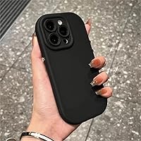 Candy Color Shockproof Silicone Phone Case for iPhone 15 14 13 12 11 Pro Max X XR XS Lens Protection Soft TPU Back Cover Coque,Black,for iPhone 11Pro Max