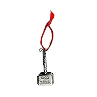 Thor's Hammer Mjolnir Ornament Gift Christmas Tree Winter Holiday Fandom Teen Adult Present Fan Pendant Durable