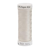 Sulky 942-1071 Rayon Thread for Sewing, 250-Yard, Off White